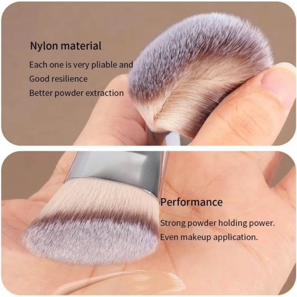 MAANGE 3pc Premium Red Makeup Brush Set - Picture 6 of 8